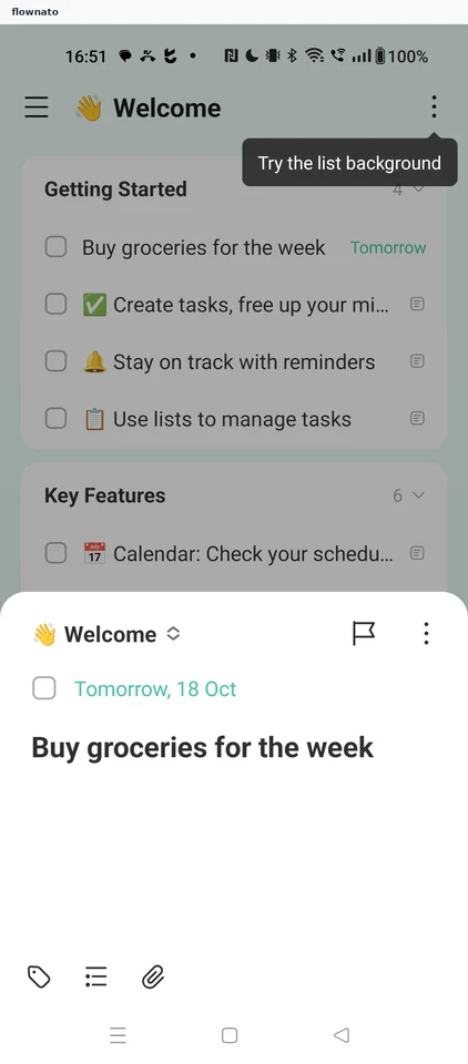 TickTick: Task detail