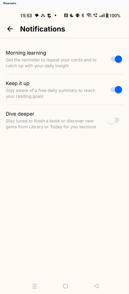 Headway: Notifications
