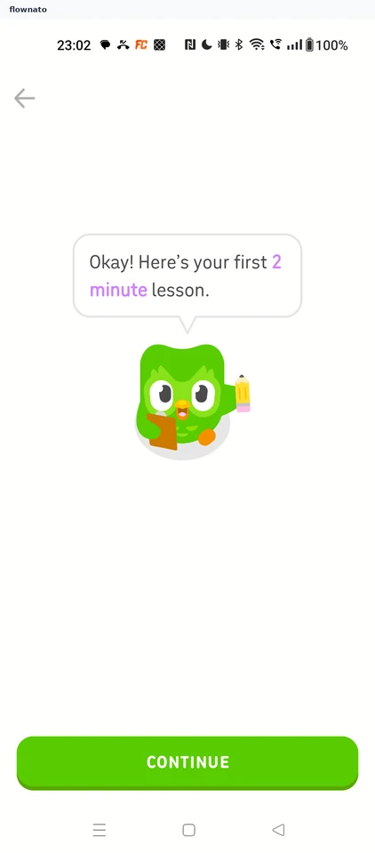 Duolingo: First lesson offer