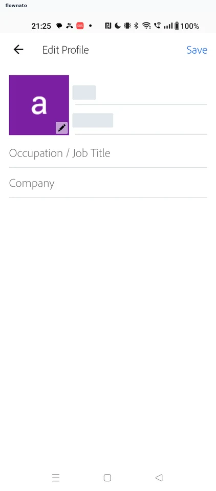 Behance: Edit profile