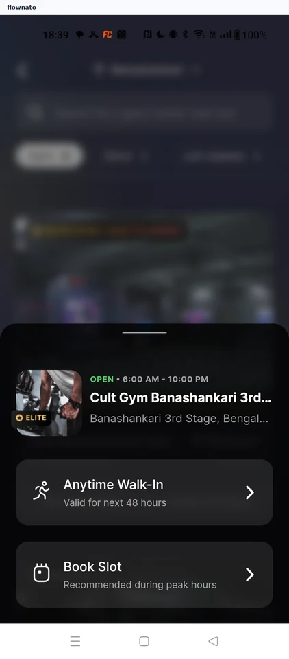 cult.fit: Choose walk-in