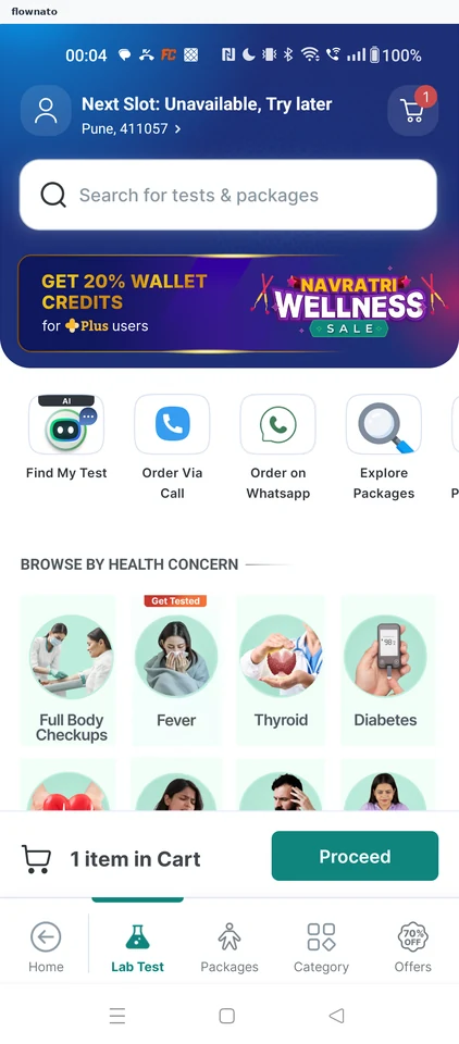 PharmEasy: Lab Test home