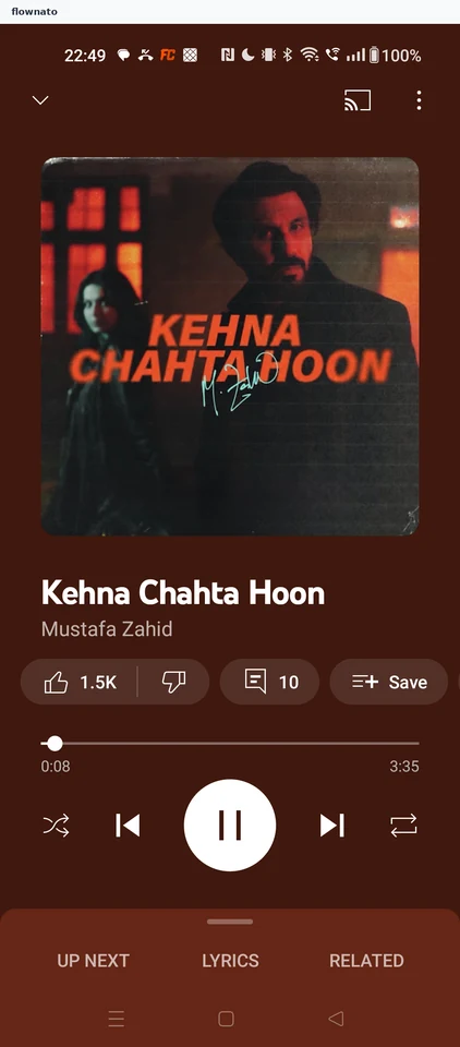 YouTube Music: Full player