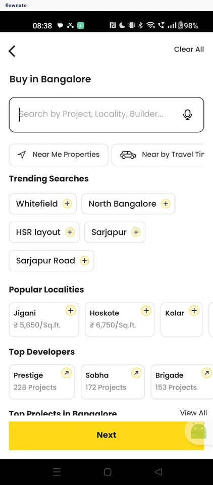 Squareyards: Choose a locality