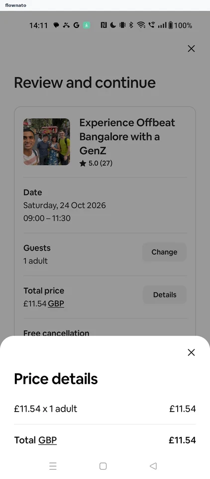 Airbnb: Price details