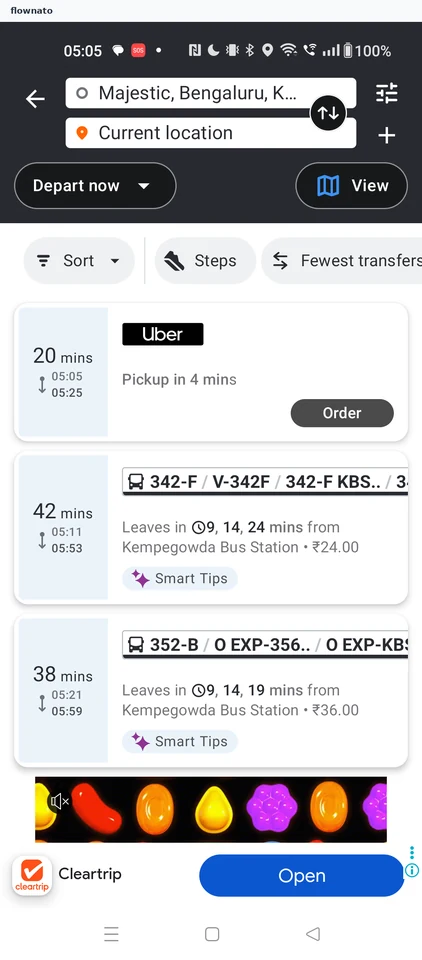 Moovit: Route results