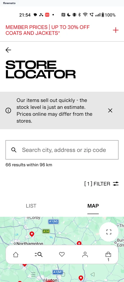 H&M: Store locator