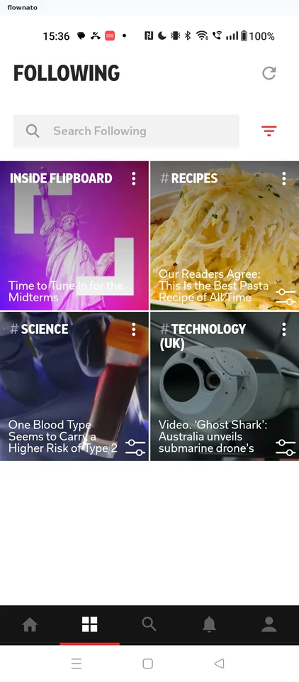 Flipboard: Following