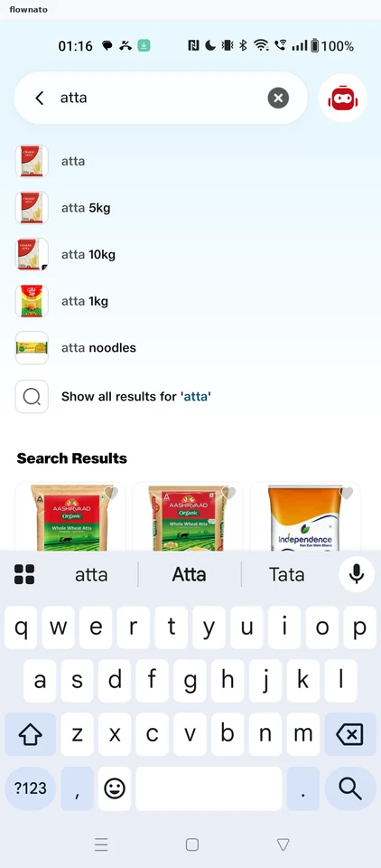 JioMart: Search suggestions