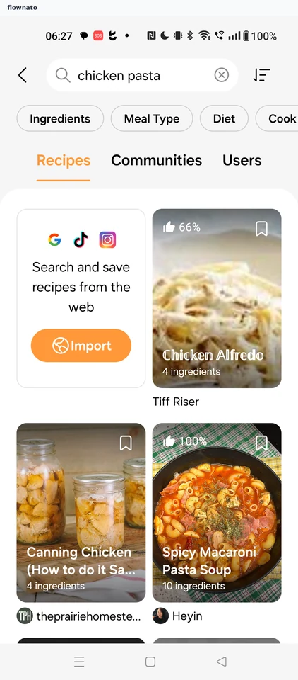 Samsung Food: Search results