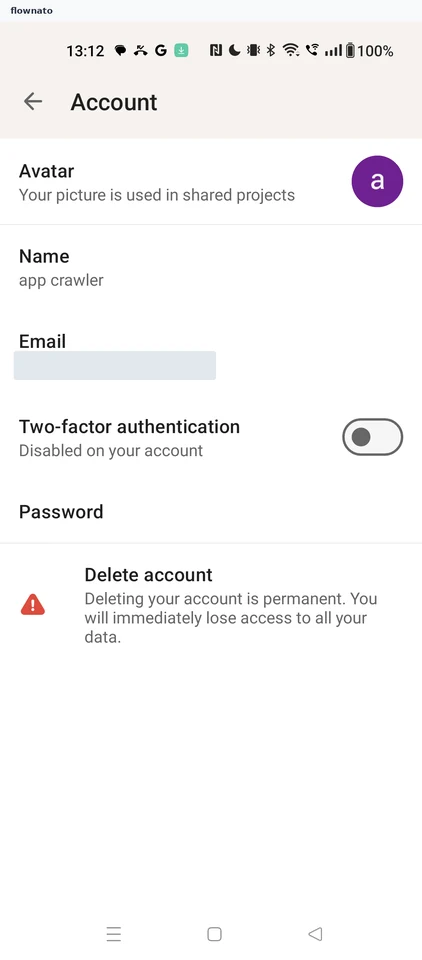 Todoist: Account details