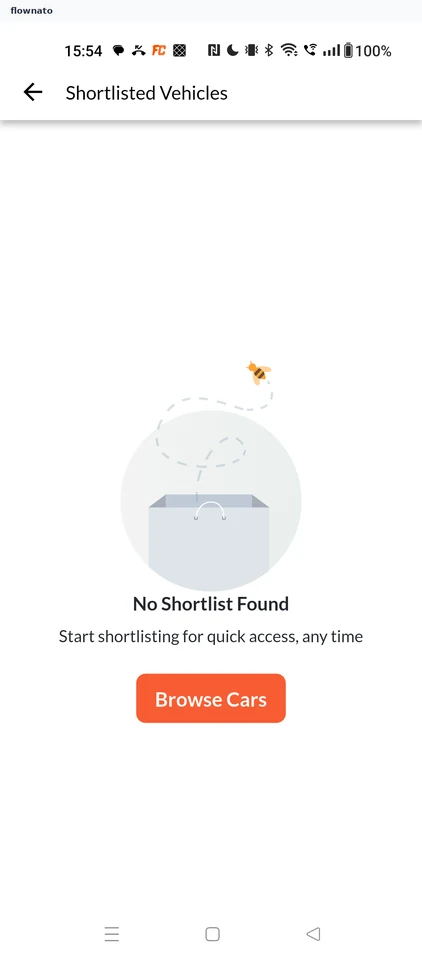 CarDekho Check the shortlist screen