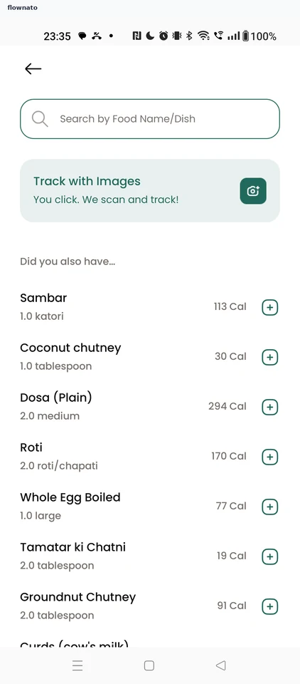 Healthify: Quick-add a suggestion