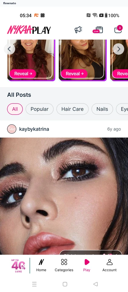 Nykaa: Choose a creator post