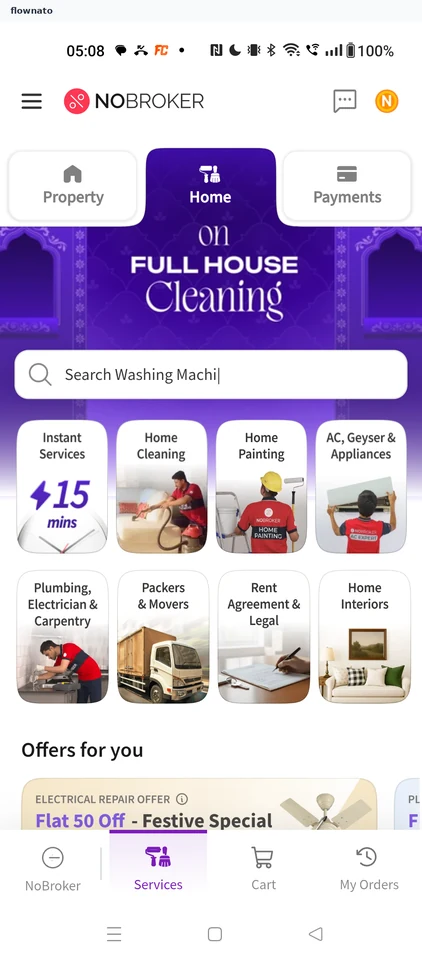 NoBroker: Choose Home Cleaning
