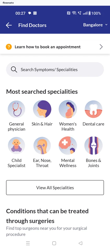 Practo: Choose dental care