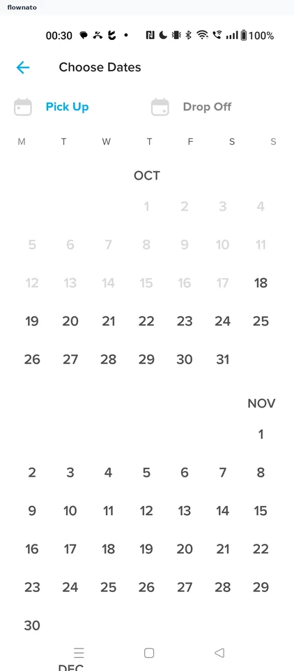 Hopper: Rental dates