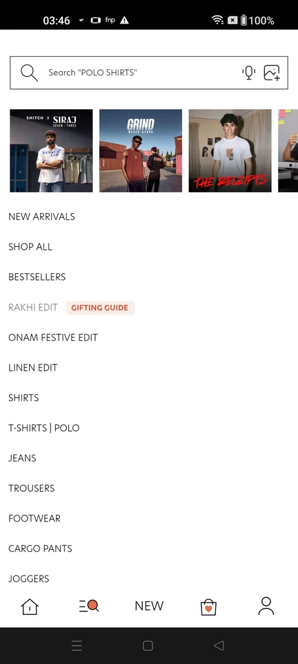 SNITCH: Browse categories