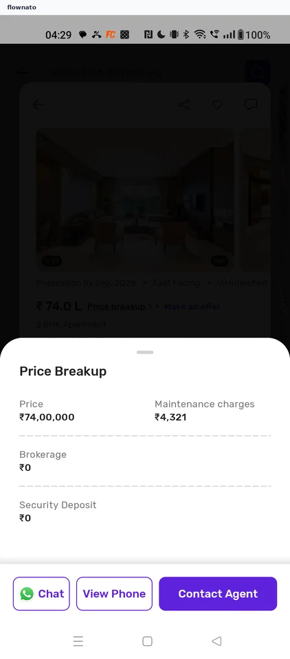 Housing: Price breakup