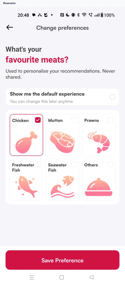 Licious: Favourite meats picker