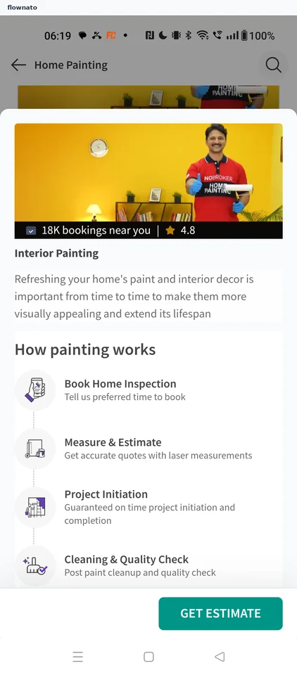 NoBroker: Read how painting works