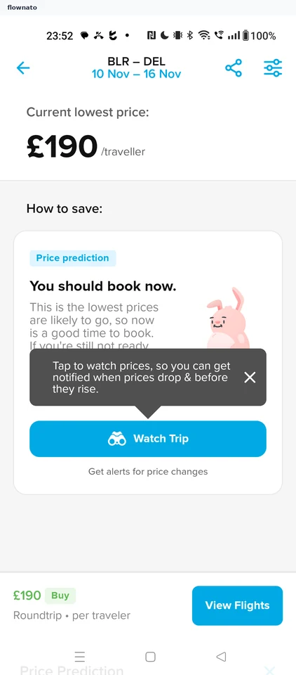 Hopper: Price prediction