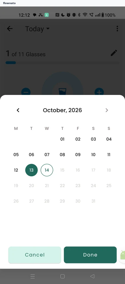 Confirm the date