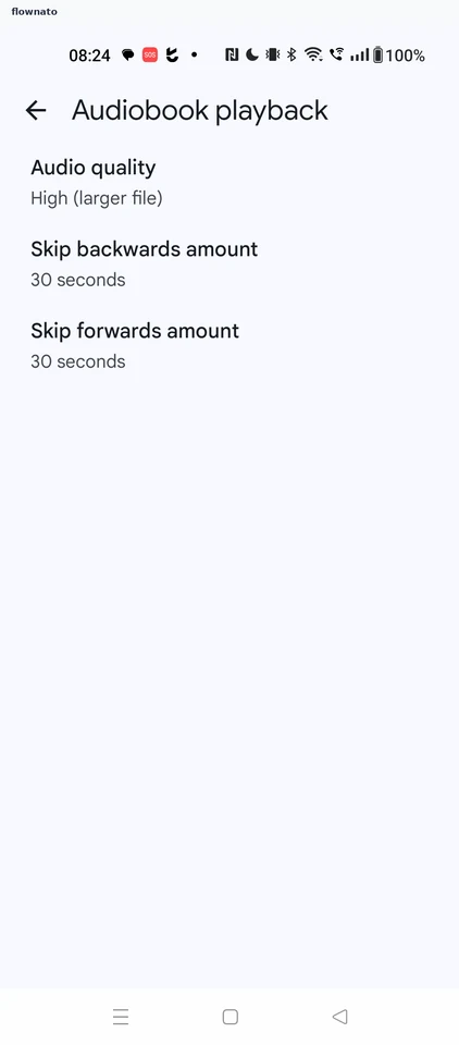 Google Play Books: Audiobook playback