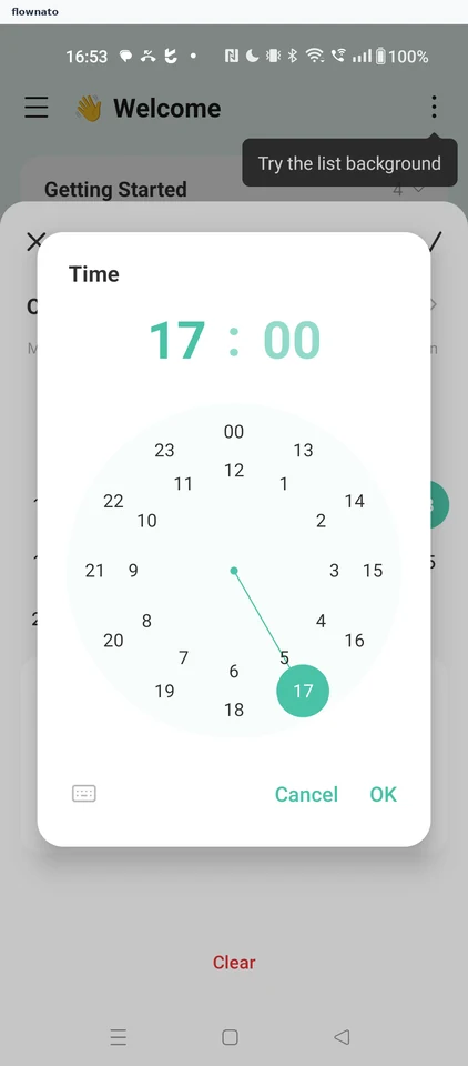 TickTick: Date, time, reminder and repeat picker