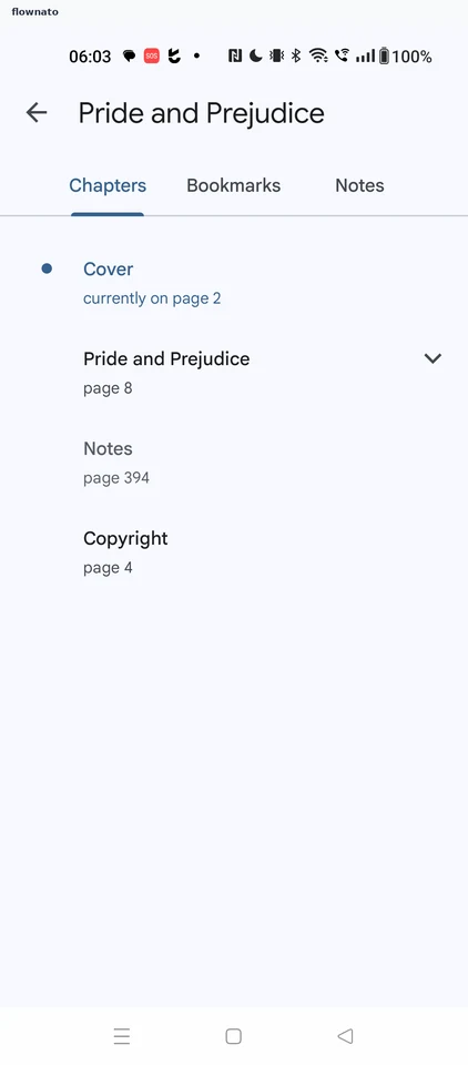 Google Play Books: Contents