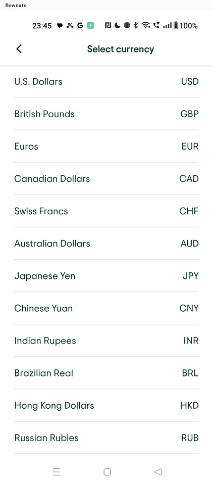 Tripadvisor: Select currency