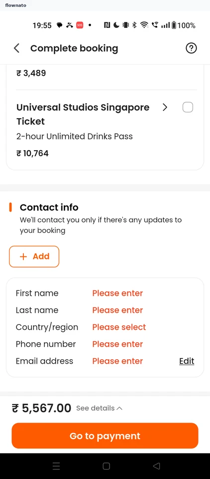 Klook: Complete booking