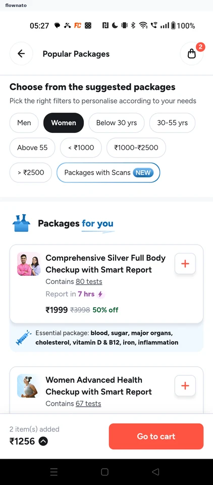 Tata 1mg: Women's packages