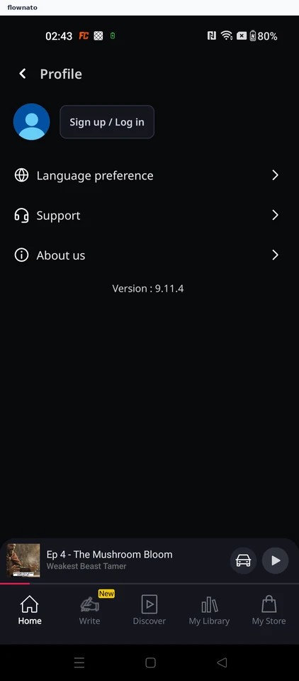 Pocket FM: Open Language preference