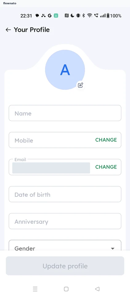 Zomato: Your Profile