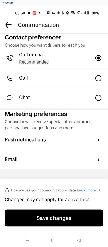 Uber: Communication