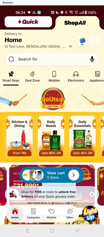 JioMart: ShopAll storefront