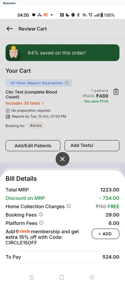 Apollo 247: Bill details