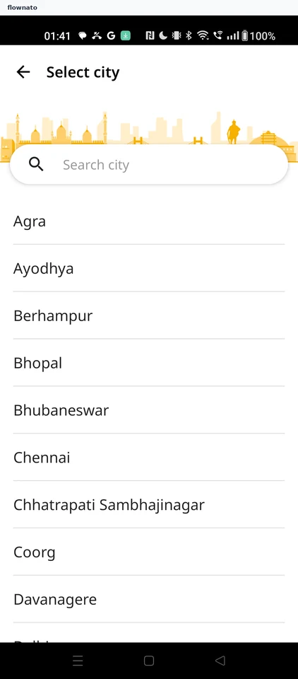 Chalo: Select city