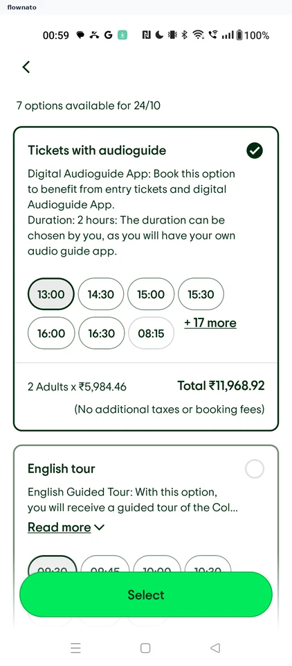 Tripadvisor: Tour options