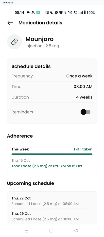 Medication details
