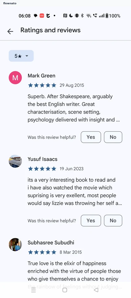 Google Play Books: Ratings and reviews