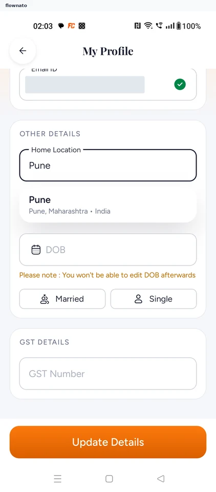 ixigo: Edit profile