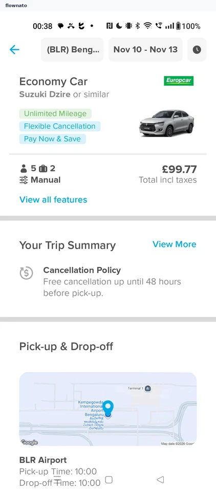 Hopper: Rental car checkout