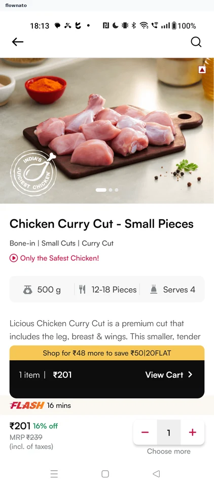 Licious: Product detail