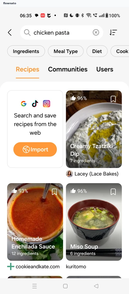 Samsung Food: Search results