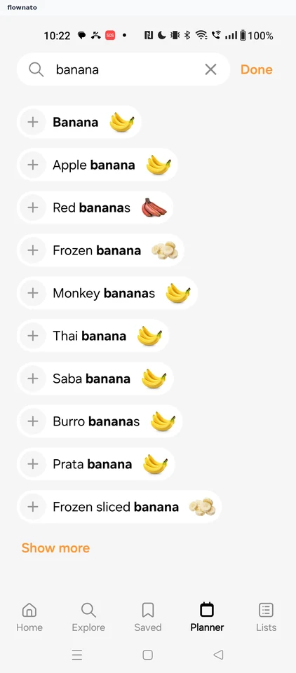 Samsung Food: Add food search