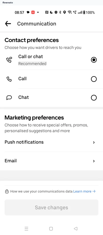 Uber: Communication