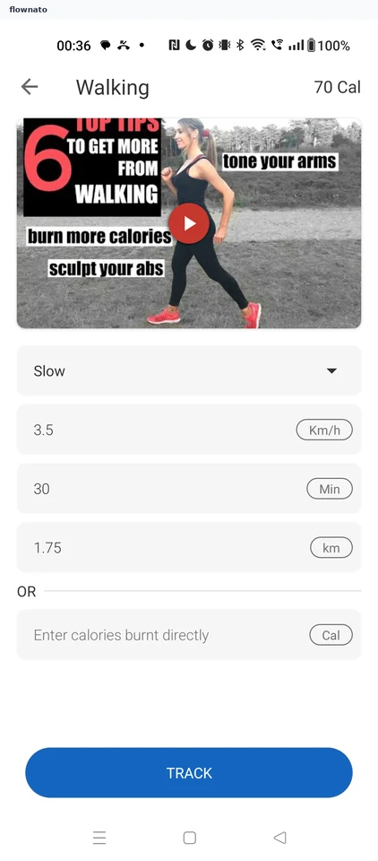 Healthify: Prefilled walk