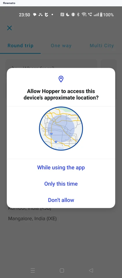 Hopper: Flight search